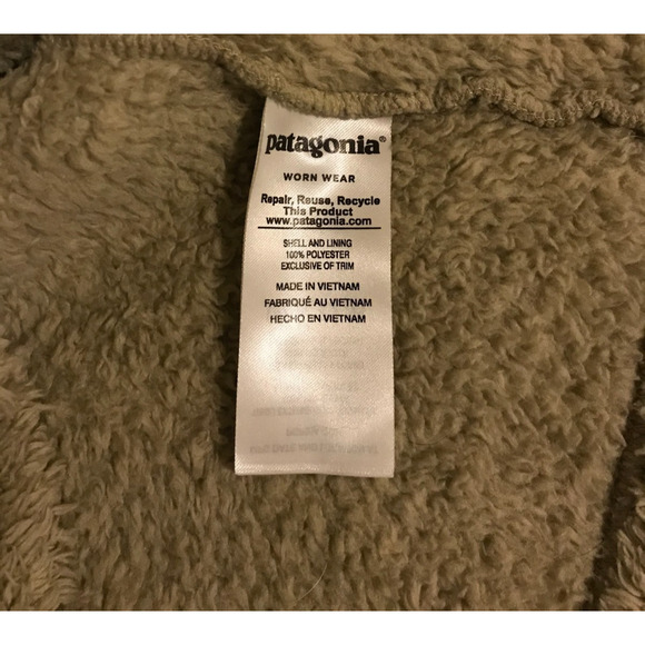 Patagonia Women's Los Gatos El Cap Khaki 1/4 Zip Fleece Pullover Top - Small - Picture 10 of 12